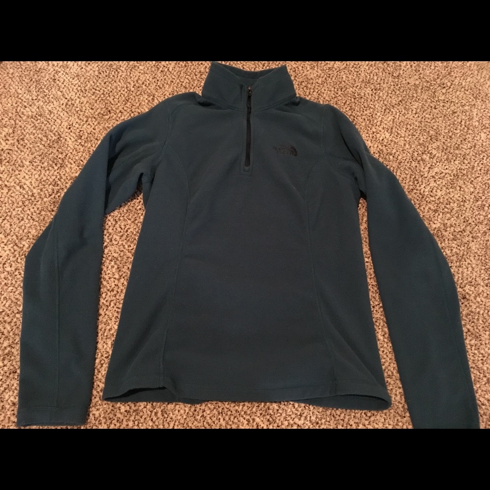 Teal north face jacket